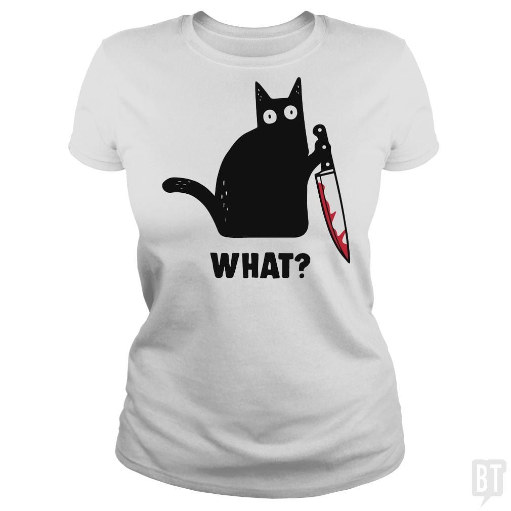 What? Funny Cat Graphic T-Shirt product image 61