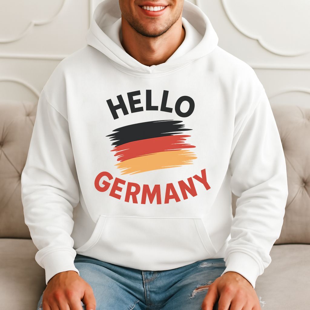 Hello Germany - German Pride, Travel Souvenir, Gift Idea Hoodie product image 1