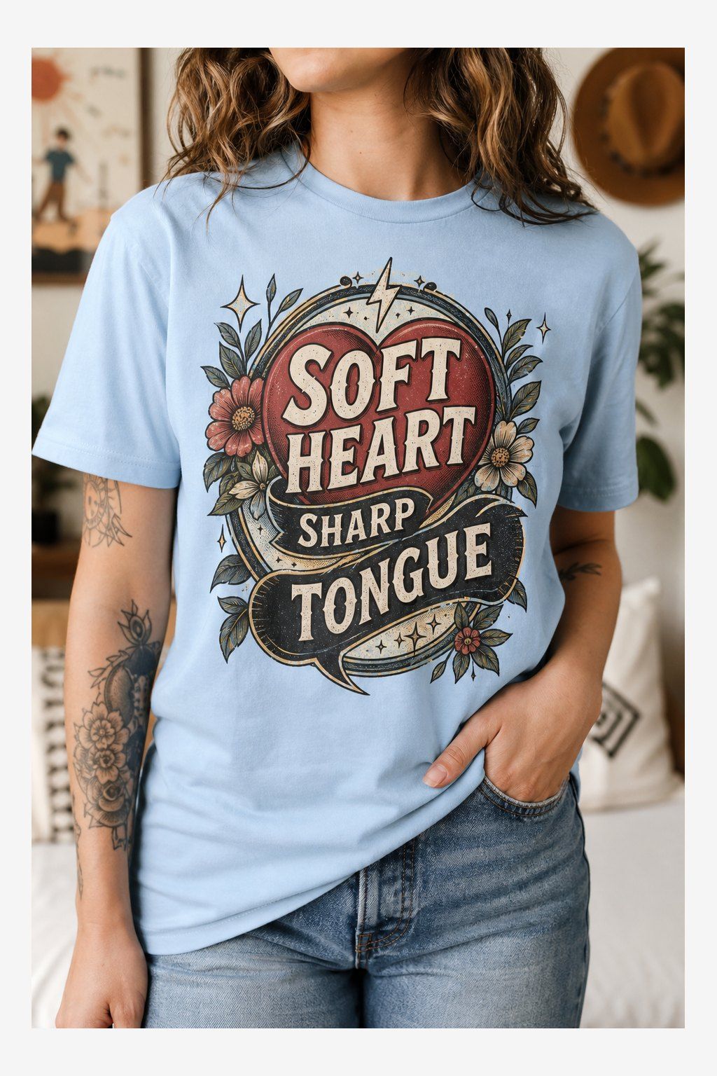 Soft Heart, Sharp Tongue T-Shirt product image 3