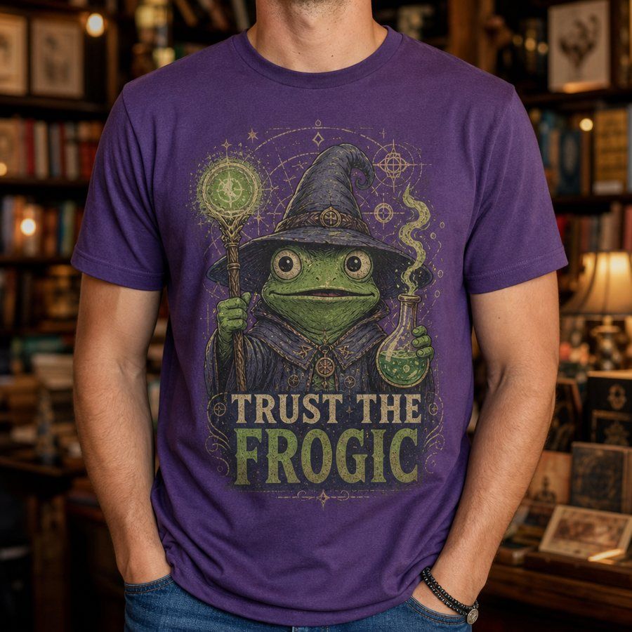 Frog Wizard Trust The Frogic T-Shirt product image 1