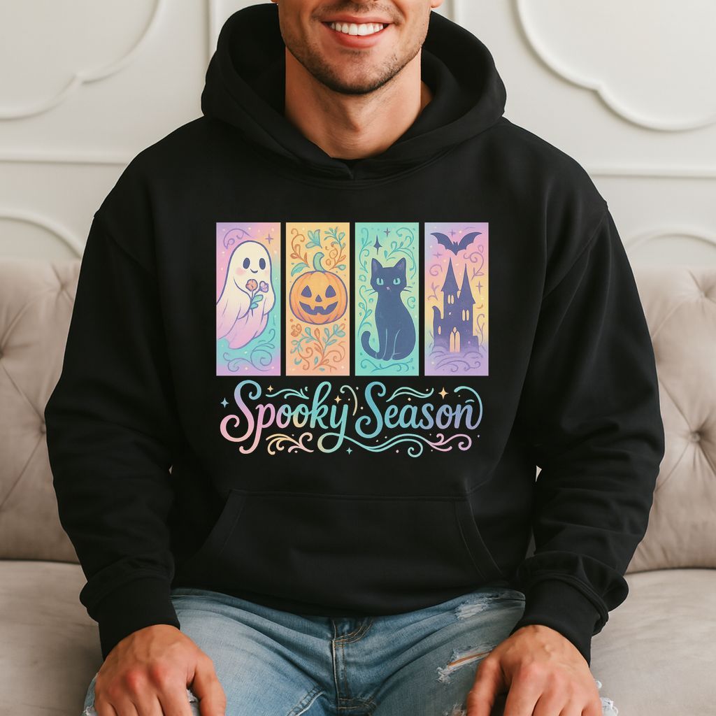 Spooky Season - Cute Halloween Ghost Pumpkin Hoodie product image 3