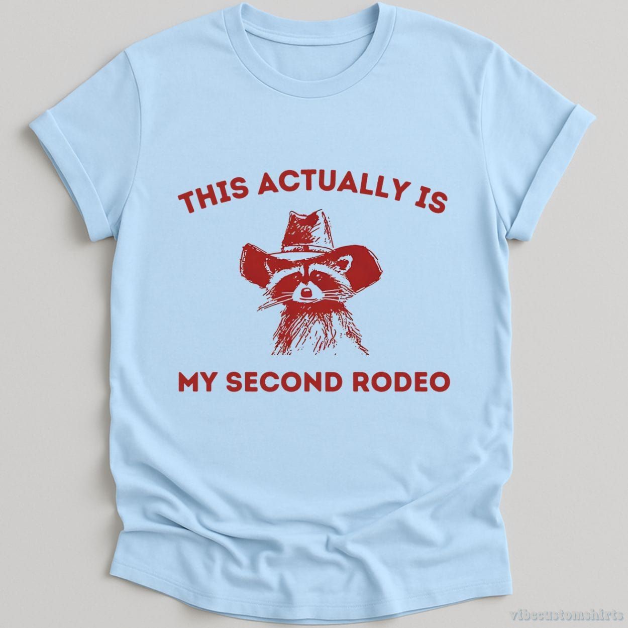 This is My Second Rodeo Cowboy Raccoon Shirt product image 5