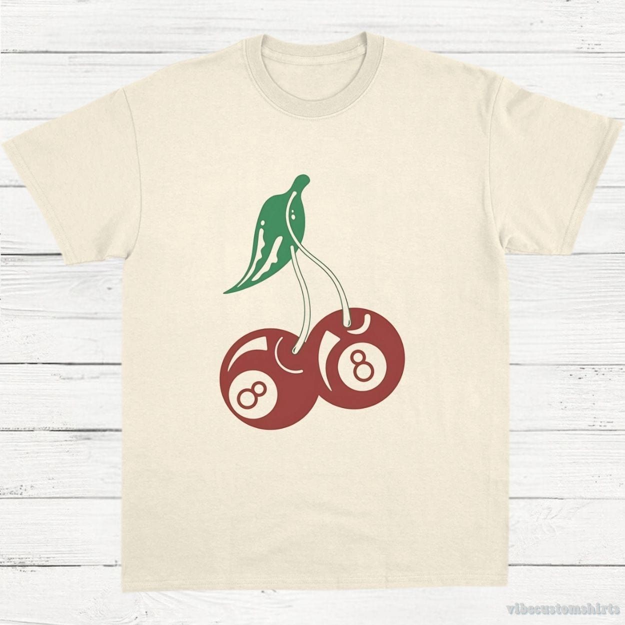 Vintage Cherry 8 Ball Retro Billard Lovers Shirt product image 2