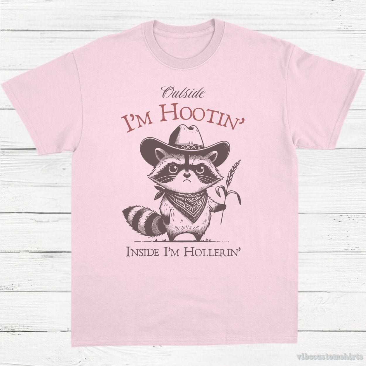 Outside I am hootin Inside I'm Hollerin Funny Sayings Shirt product image 4