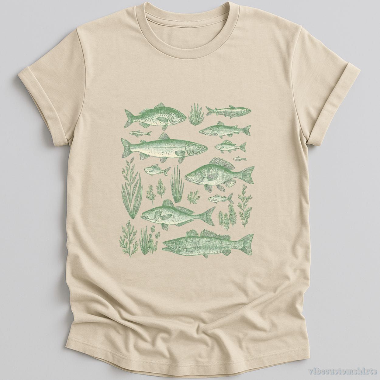 Vintage Fish Tattoo Style Shirt product image 1