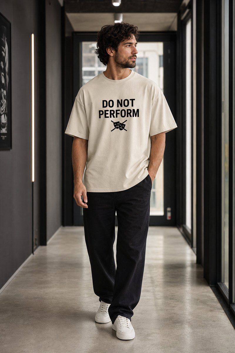 Do Not Perform Premium Boxy Tee – Graphic Streetwear T-Shirt for Everyday Outfits, graphic art / gift product image 1