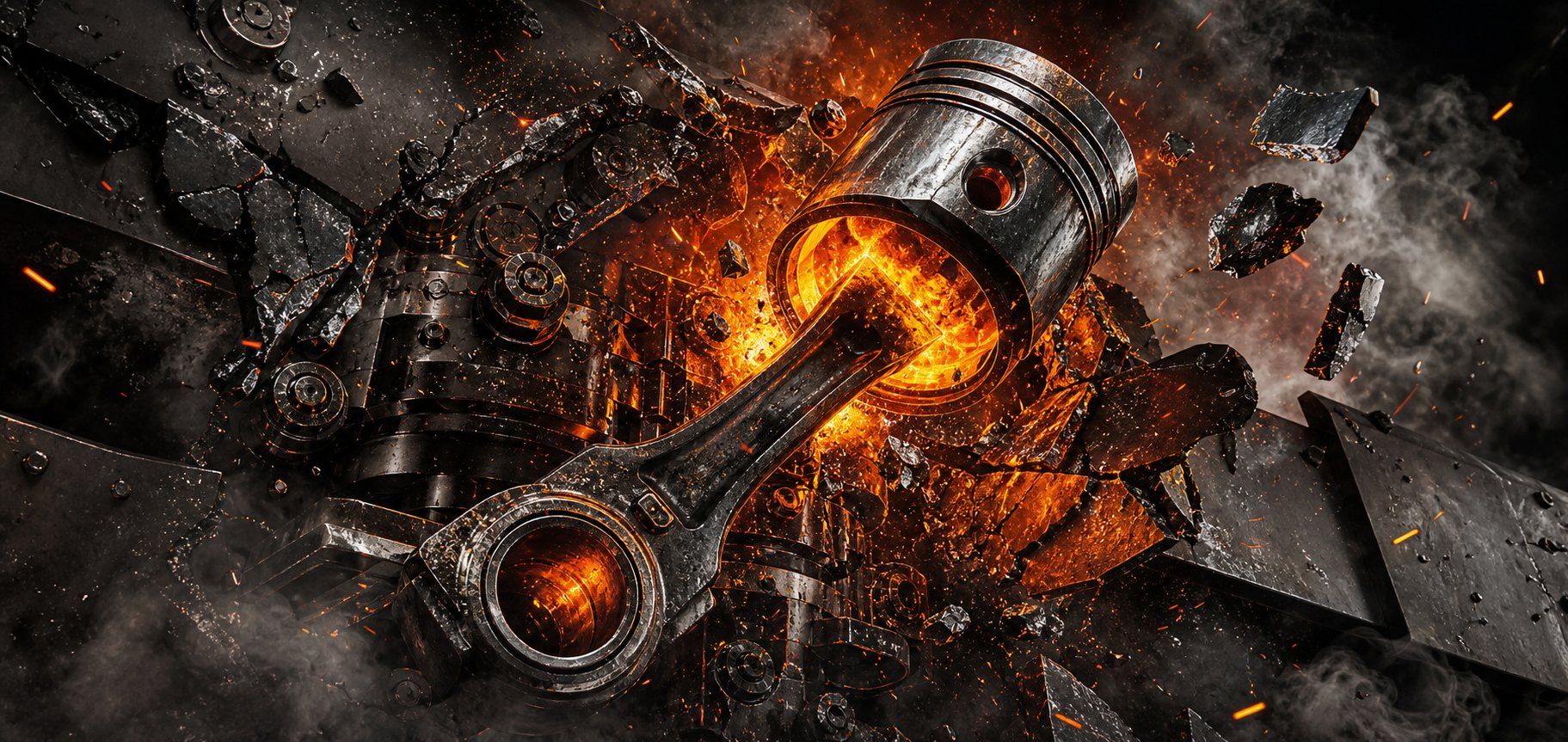 Mechanic Molten Piston Desk Mat product image 1