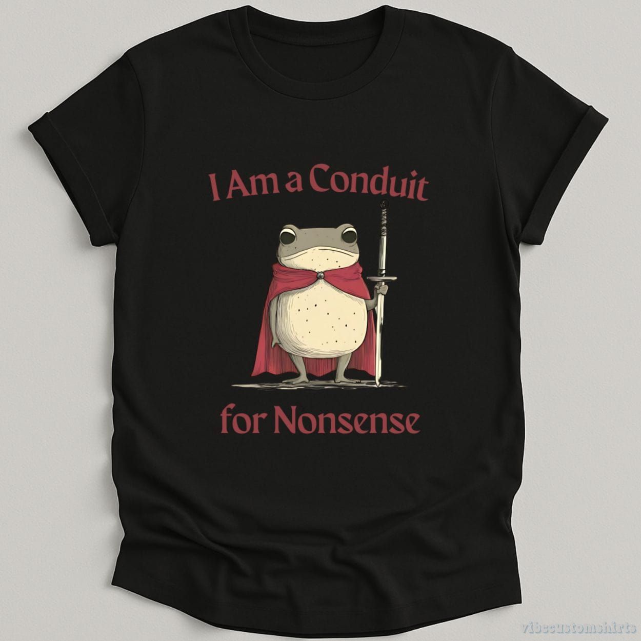 I Am a Conduit for Nonsense Vintage Silly Frog Shirt product image 6