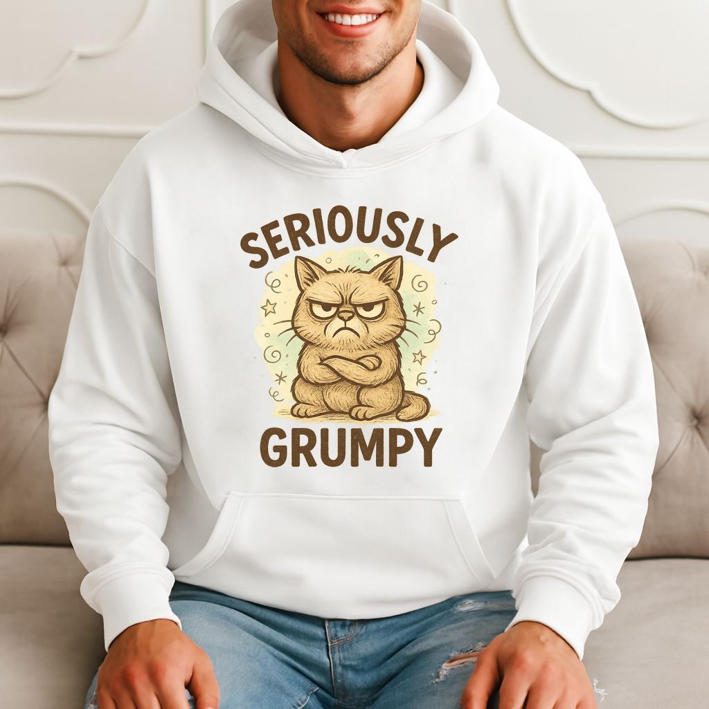 Seriously Grumpy Cat - Funny Meme Hoodie product image 3