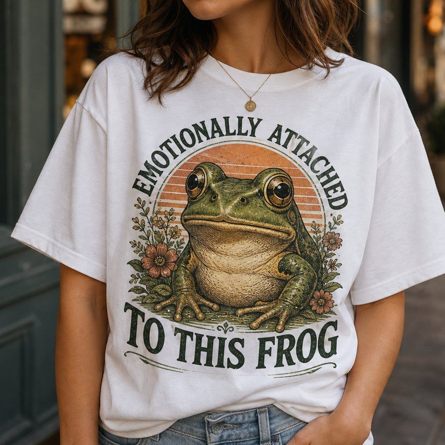 Emotionally Attached to This Frog T-Shirt product image 3