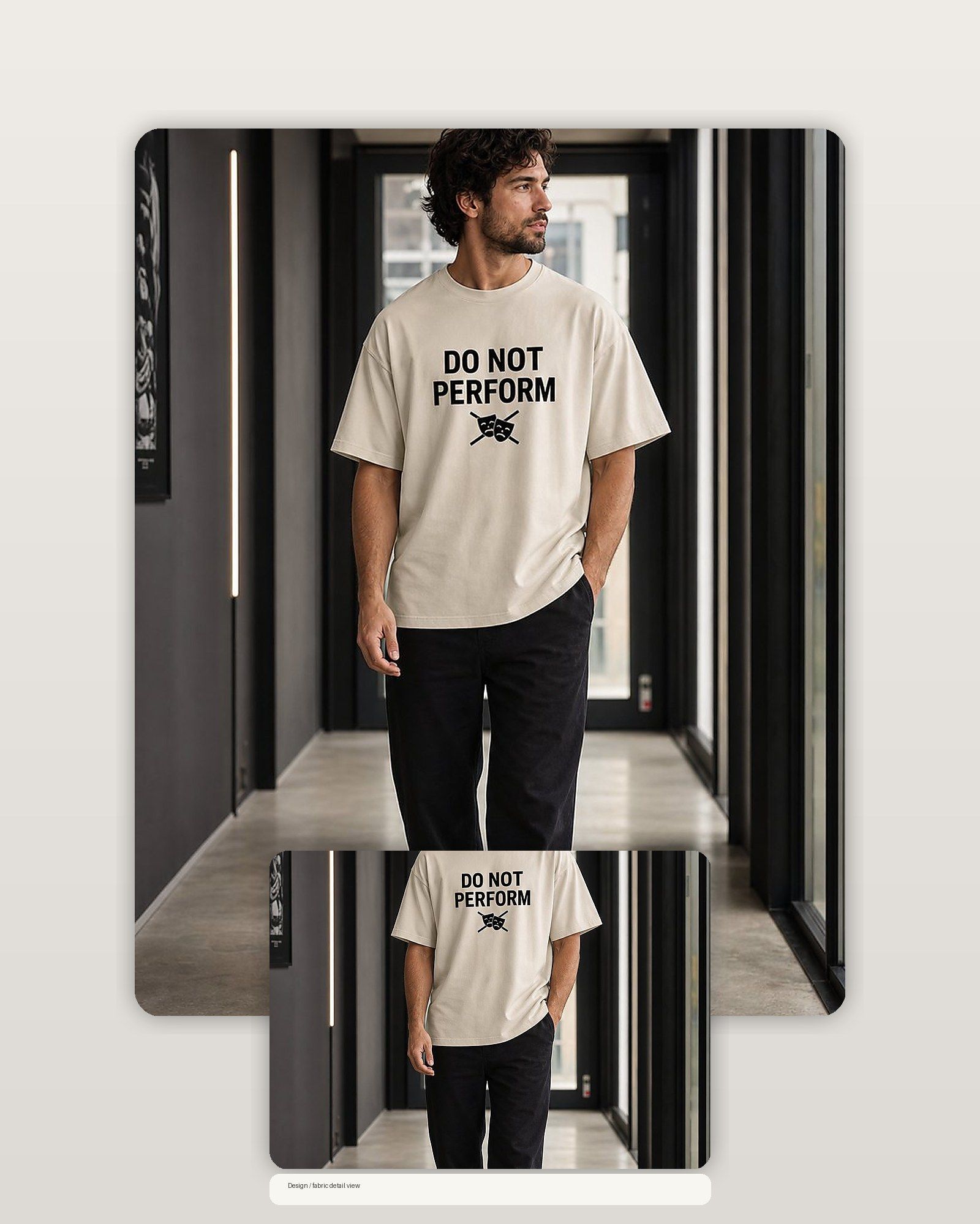 Do Not Perform Premium Boxy Tee – Graphic Streetwear T-Shirt for Everyday Outfits, graphic art / gift product image 2