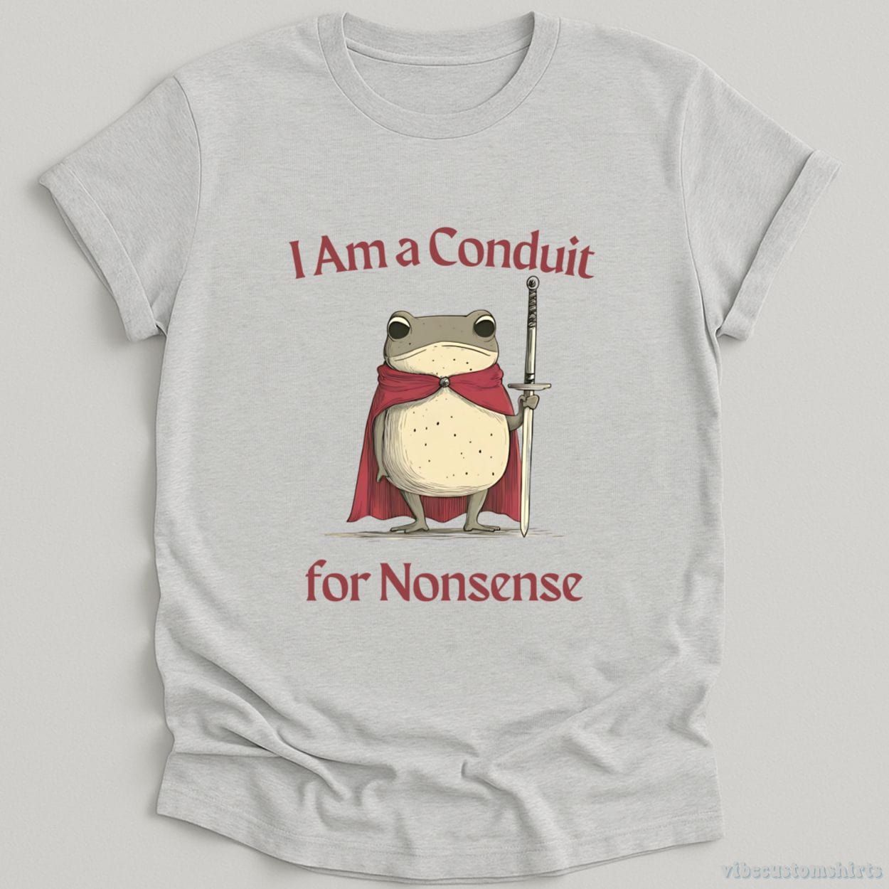 I Am a Conduit for Nonsense Vintage Silly Frog Shirt product image 5