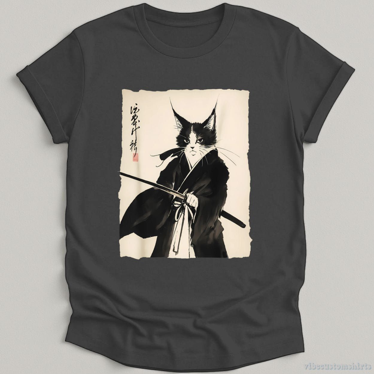 Vintage Warrior Samurai Cat Shirt product image 2