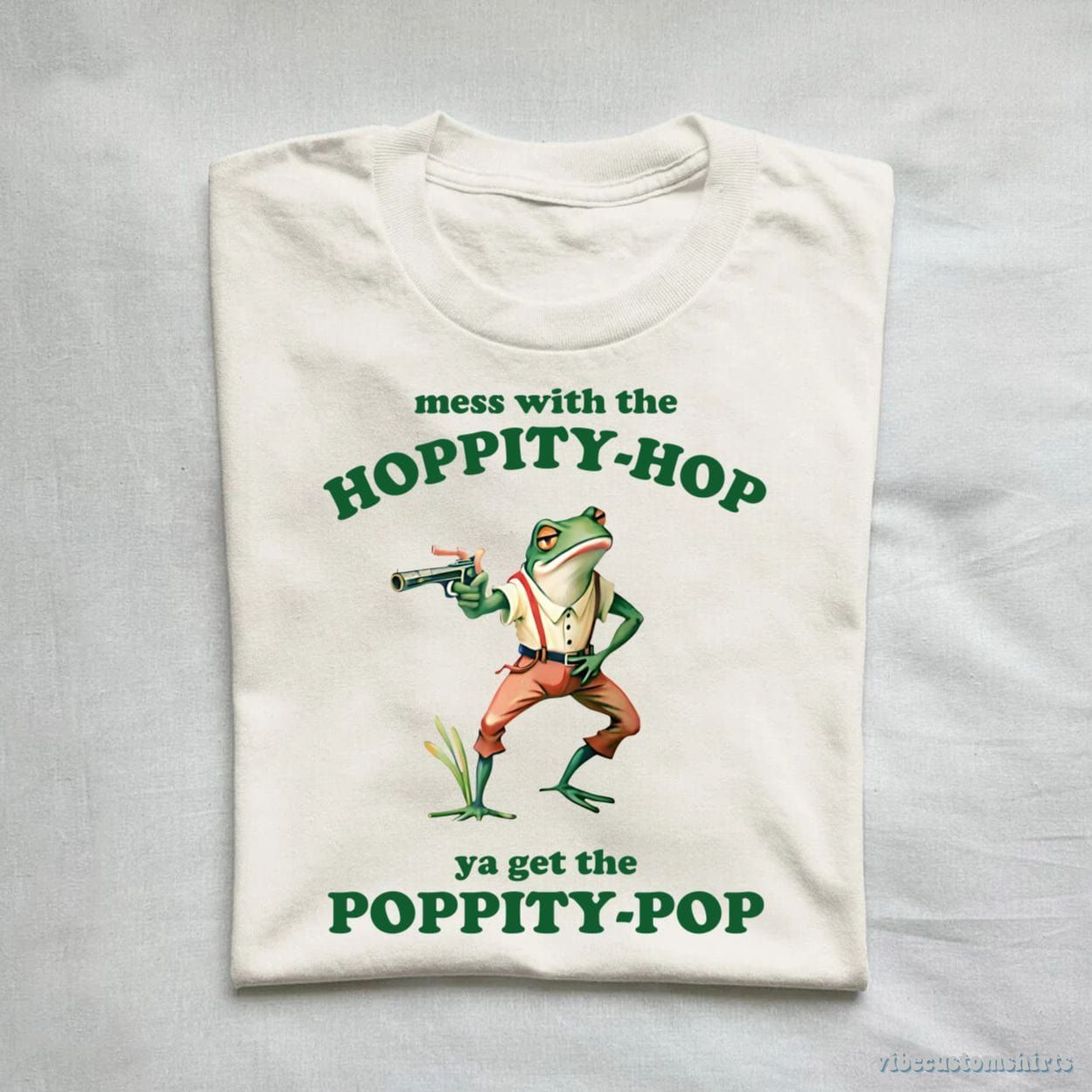 Mess With The Hoppity Hop Ya Get The Poppity Pop Frog Shirt product image 1