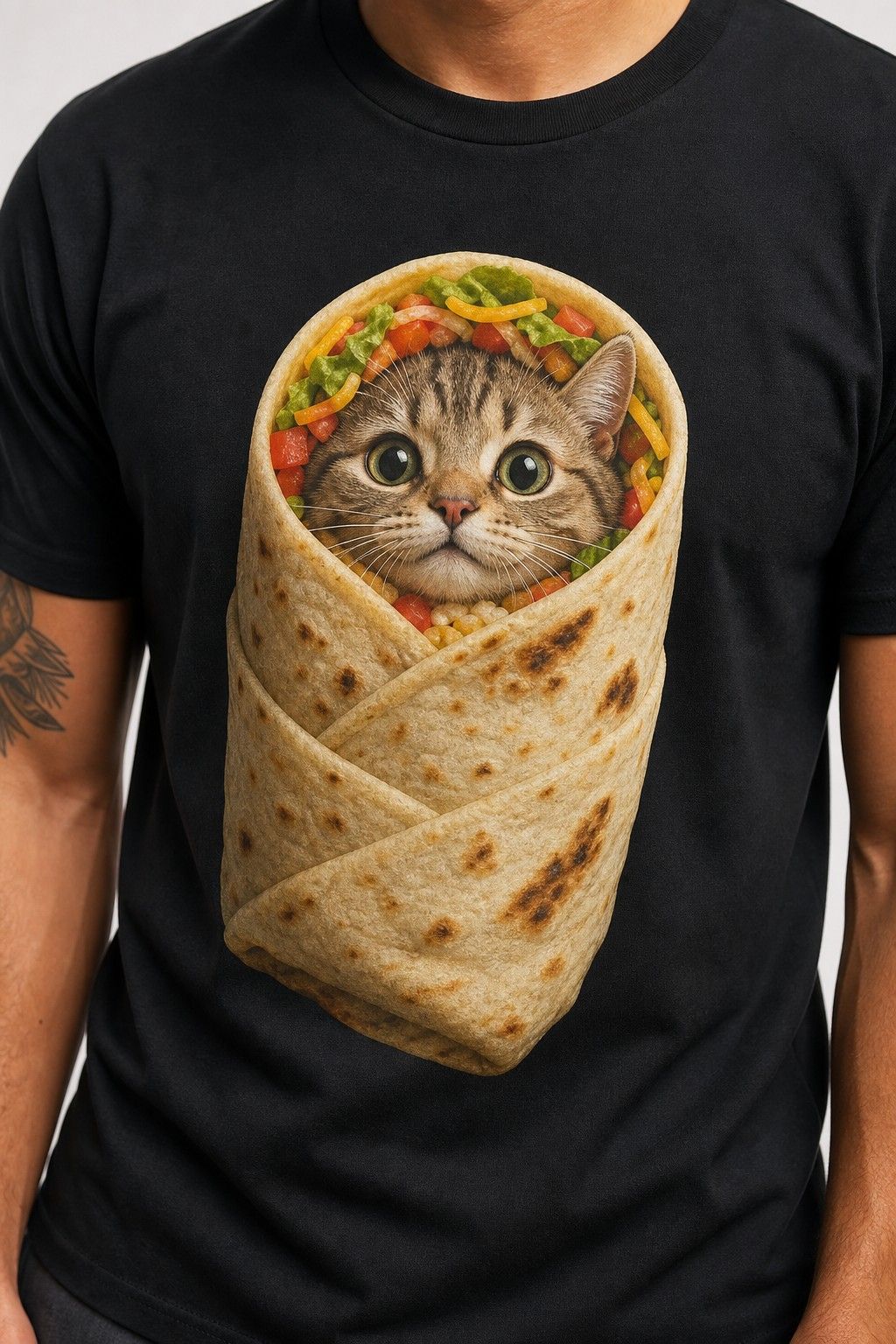 Purrito Cat Vintage Graphic Tee product image 2