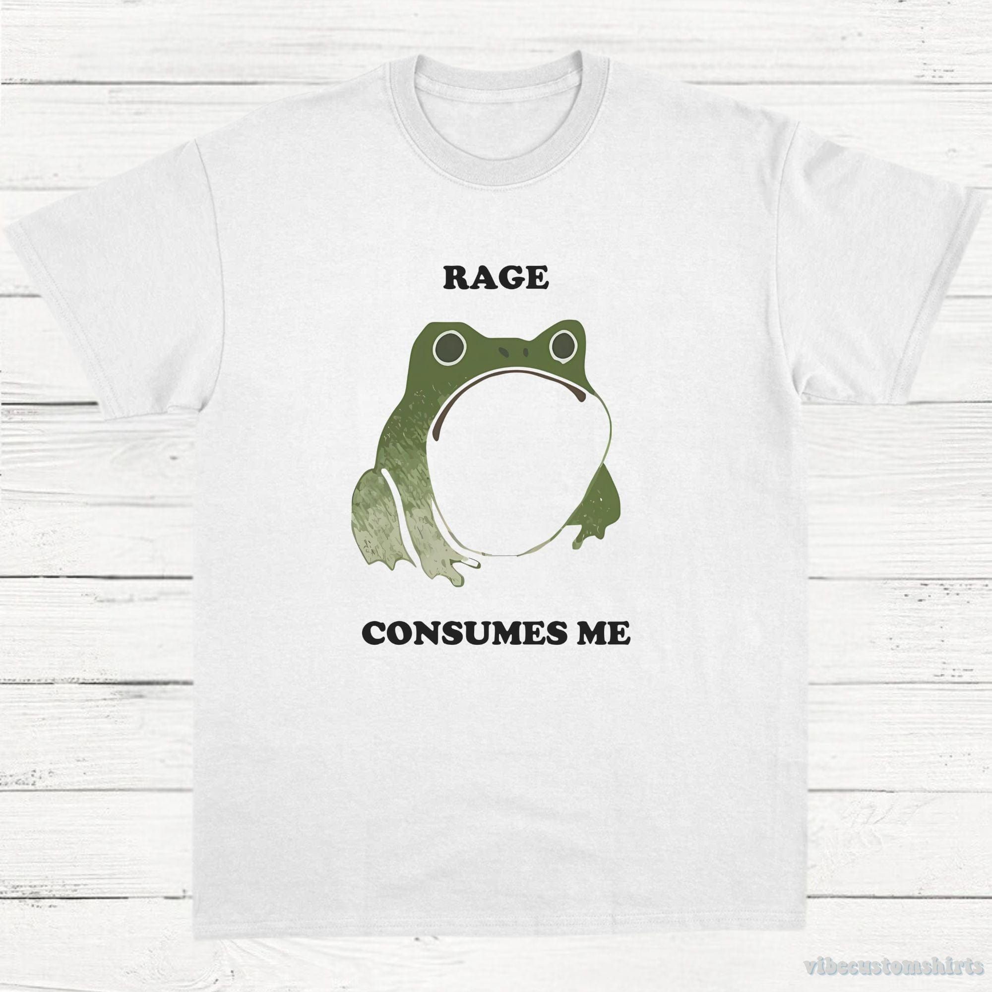Rage Consumes Me Funny Frog Shirt product image 3
