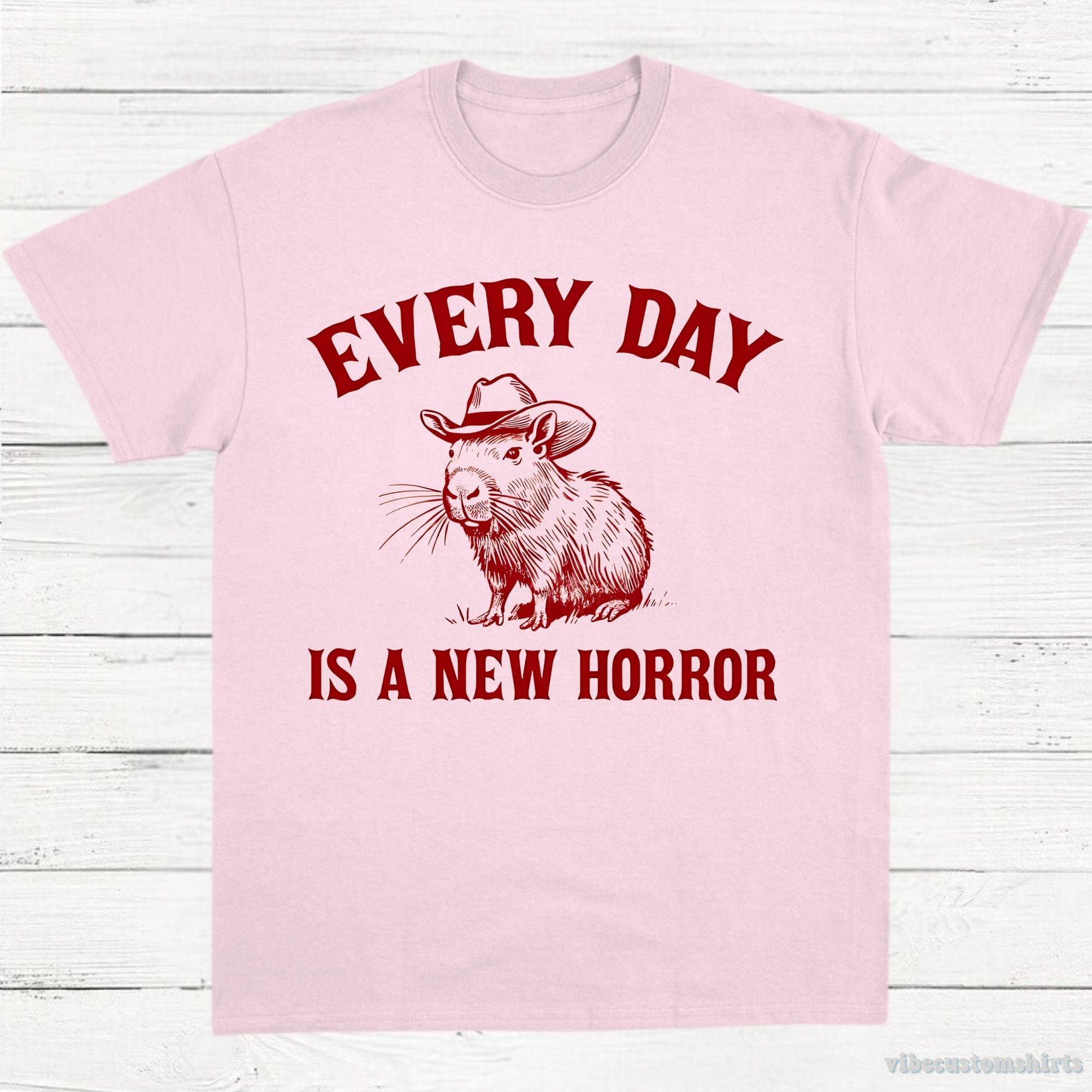 Every Day Is a New Horror Capybara Graphic T-Shirt product image 4