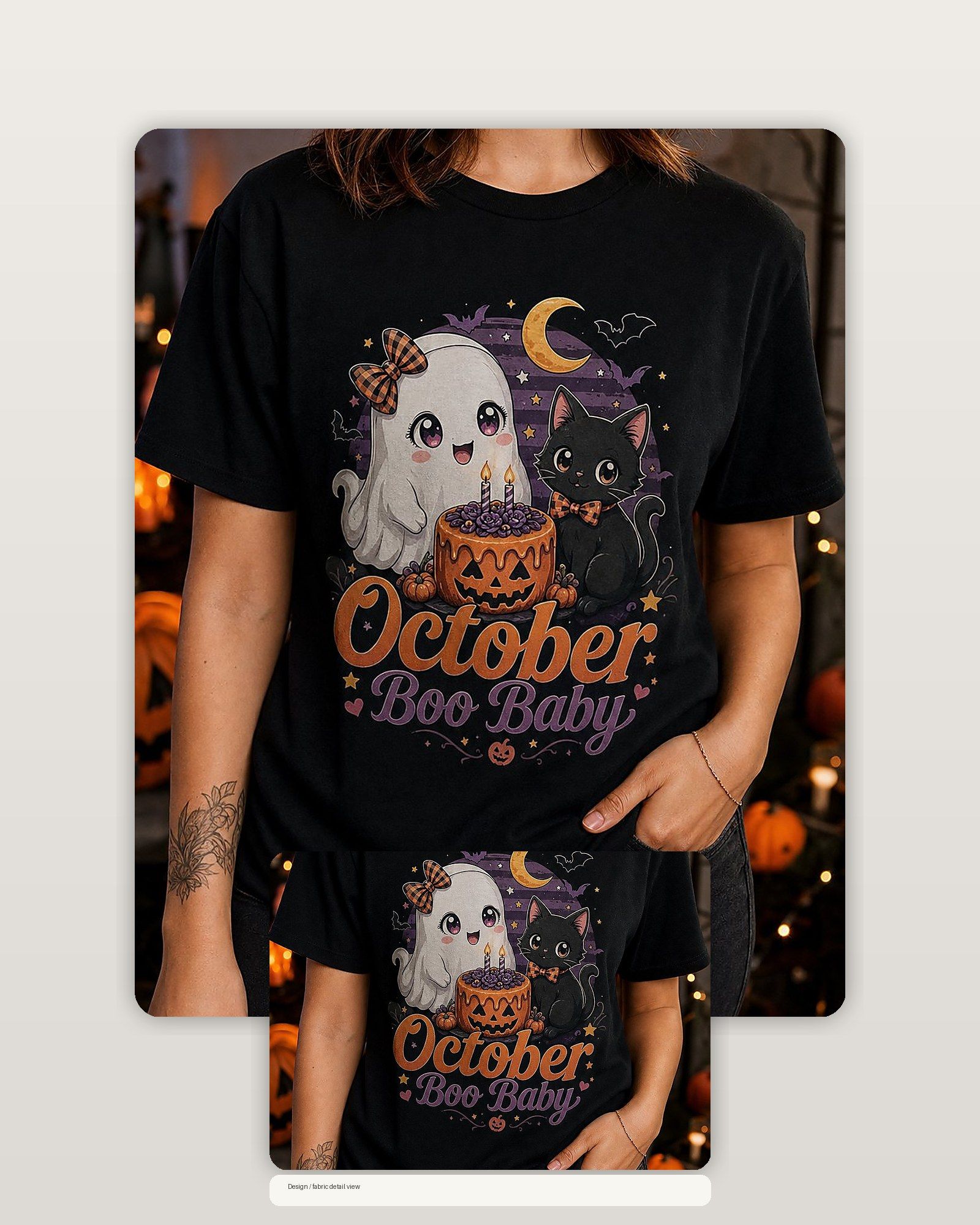 October Birthday Gift Cute Anime Shirt - October Boo Baby product image 2