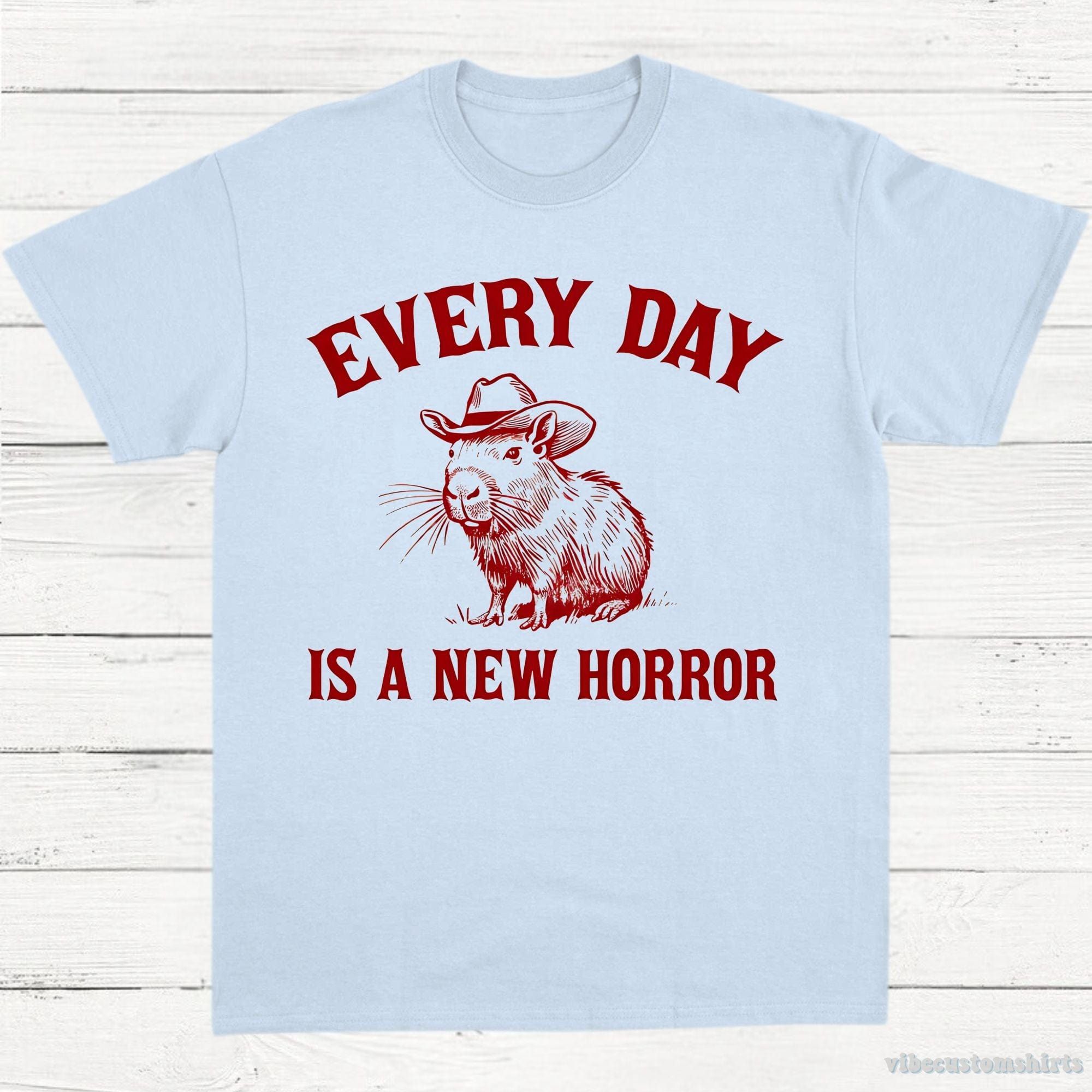 Every Day Is a New Horror Capybara Graphic T-Shirt product image 3