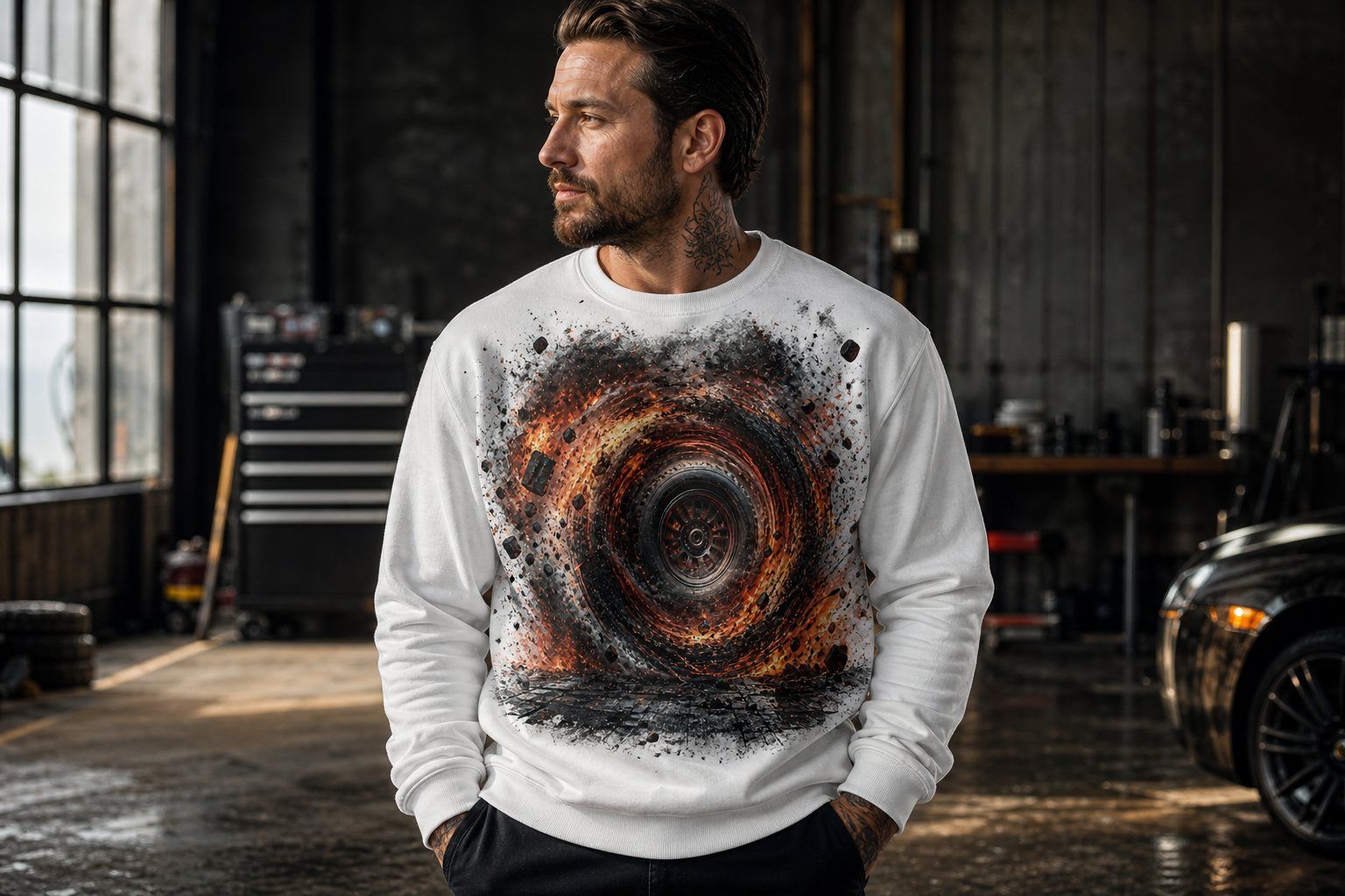 Mechanic Burnout Vortex Sweatshirt product image 2