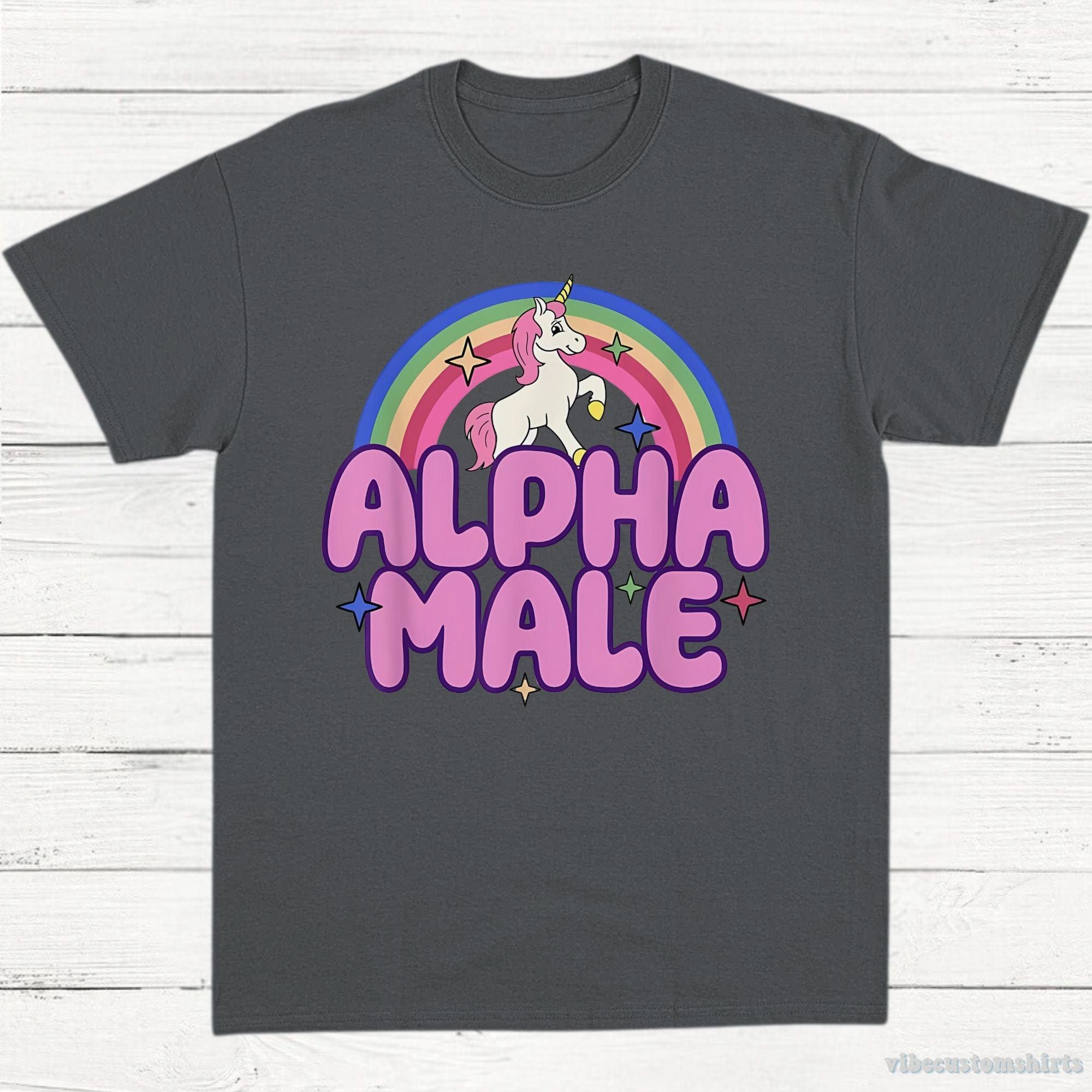 Alpha Male Funny Unicorn Shirt product image 6