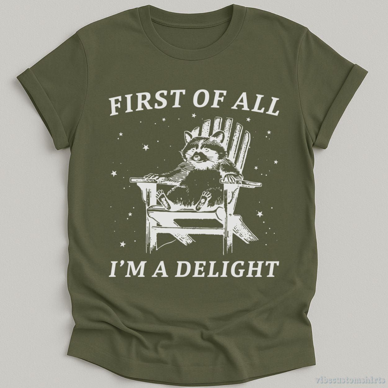 First of all I'm a Delight Raccoon T-Shirt product image 8
