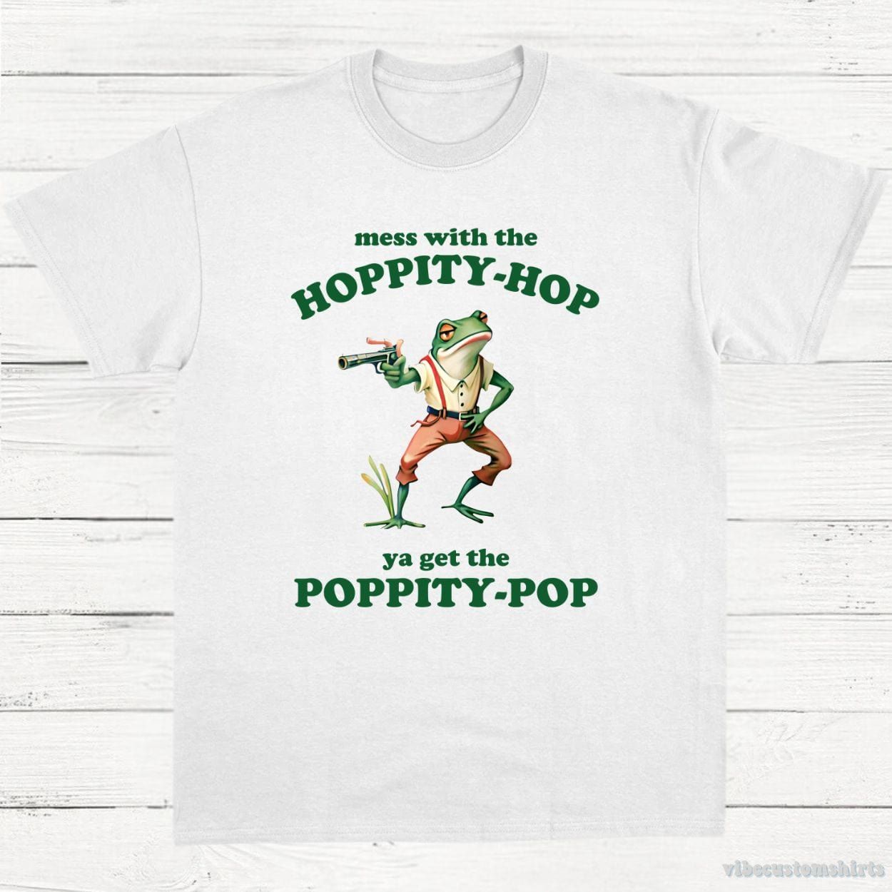 Mess With The Hoppity Hop Ya Get The Poppity Pop Frog Shirt product image 3