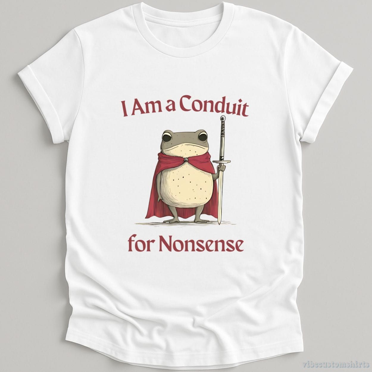 I Am a Conduit for Nonsense Vintage Silly Frog Shirt product image 2