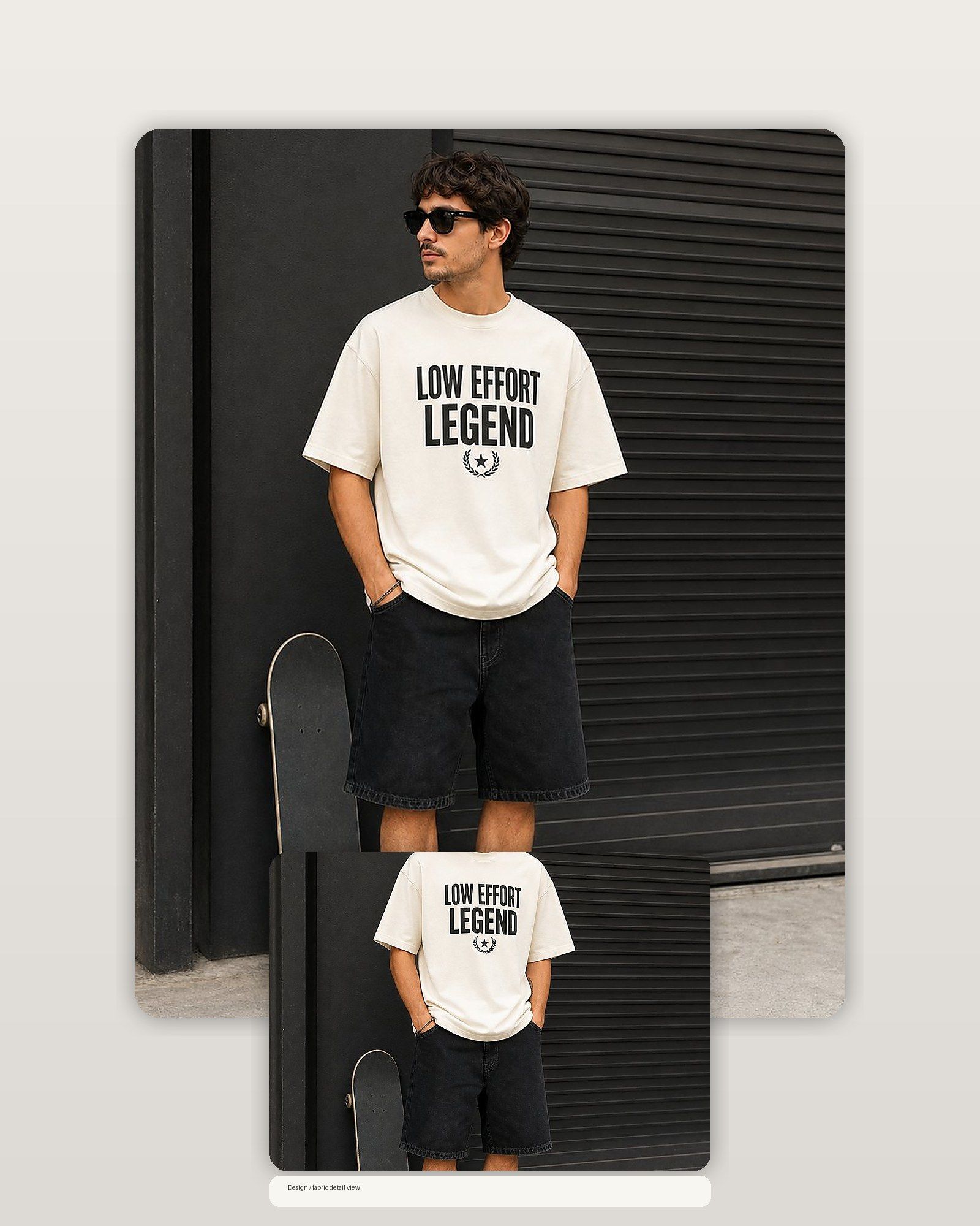 Low Effort Legend Premium Boxy Tee – Graphic Streetwear T-Shirt for Everyday Outfits, graphic art / gift product image 2