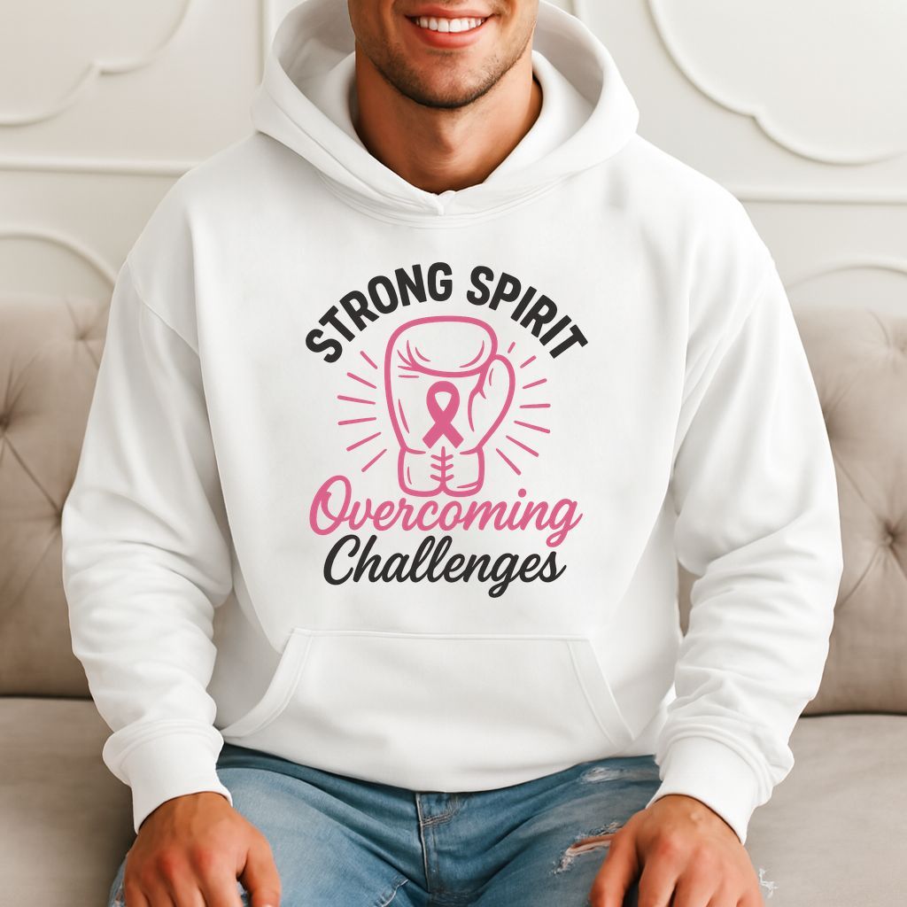 Strong Spirit Overcoming Challenges - Motivational Gift Boxing Hoodie product image 3