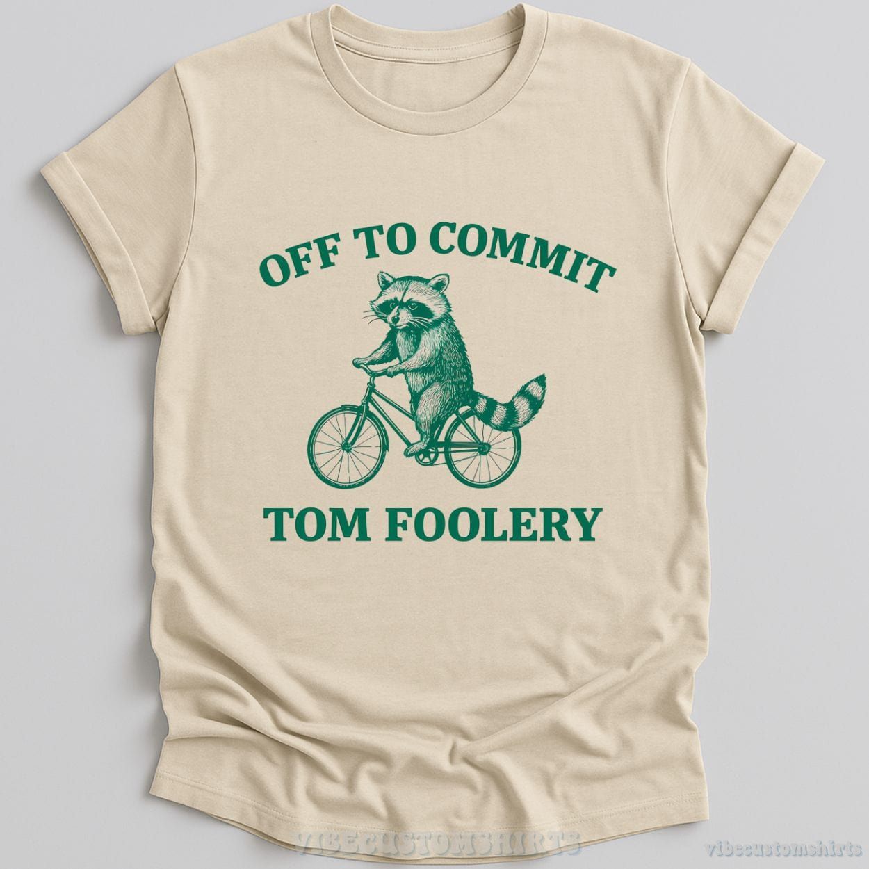 Off To Commit Tom Foolery Raccoon T-Shirt product image 1