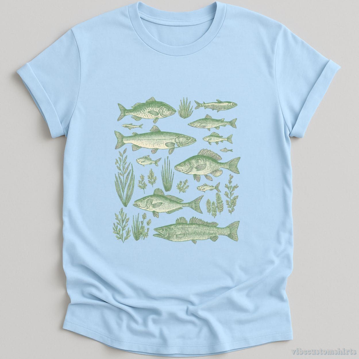 Vintage Fish Tattoo Style Shirt product image 3