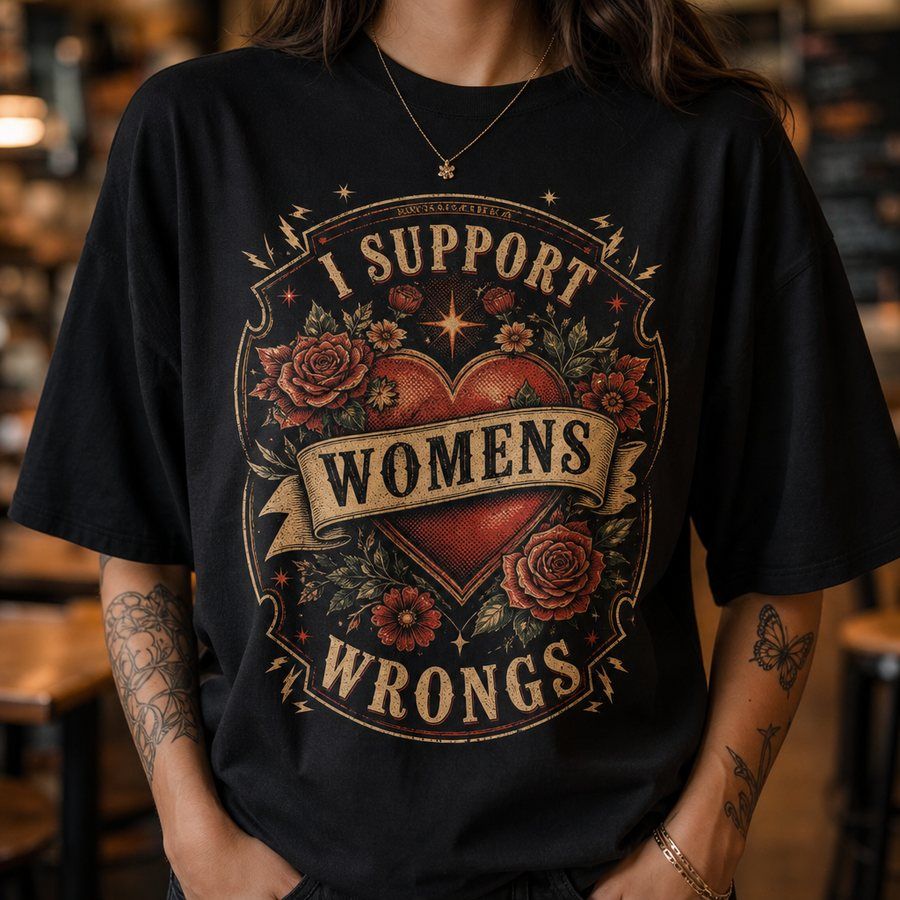 I Support Women’s Wrongs T-Shirt product image 5
