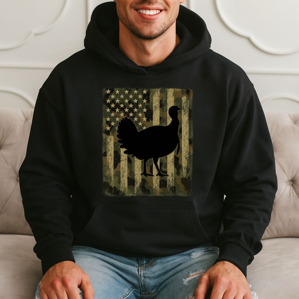 Patriotic Turkey - Funny Thanksgiving Gift Hoodie product image 1
