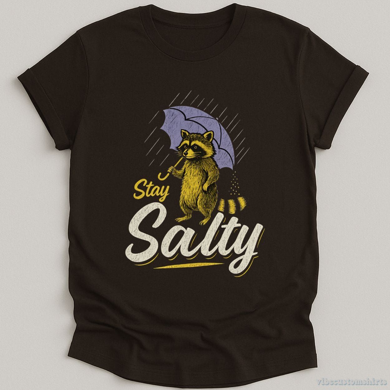 Stay Salty Funny Raccoon Shirt product image 4