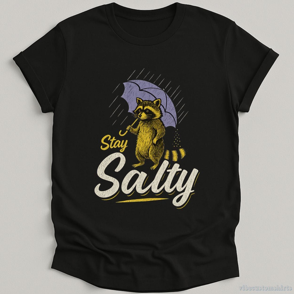 Stay Salty Funny Raccoon Shirt product image 2