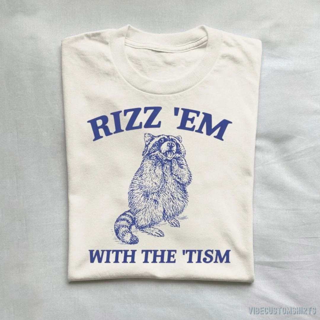 Rizz Em With The Tism Retro Shirt product image 1