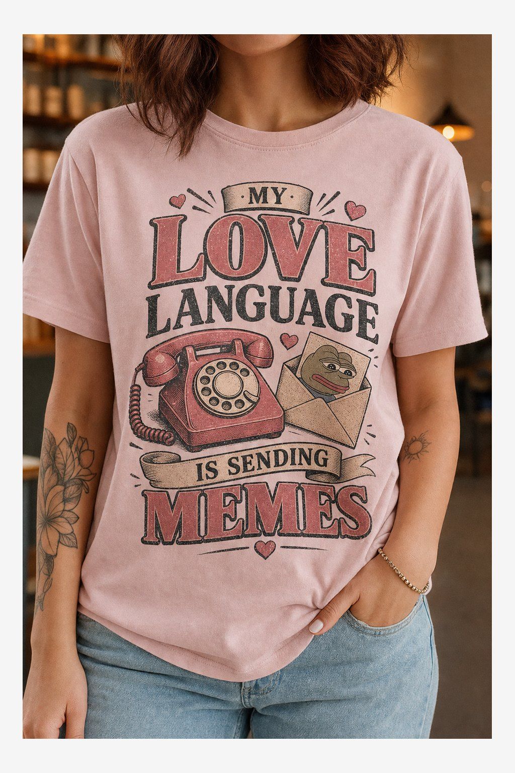My Love Language Is Sending Memes T-Shirt product image 4