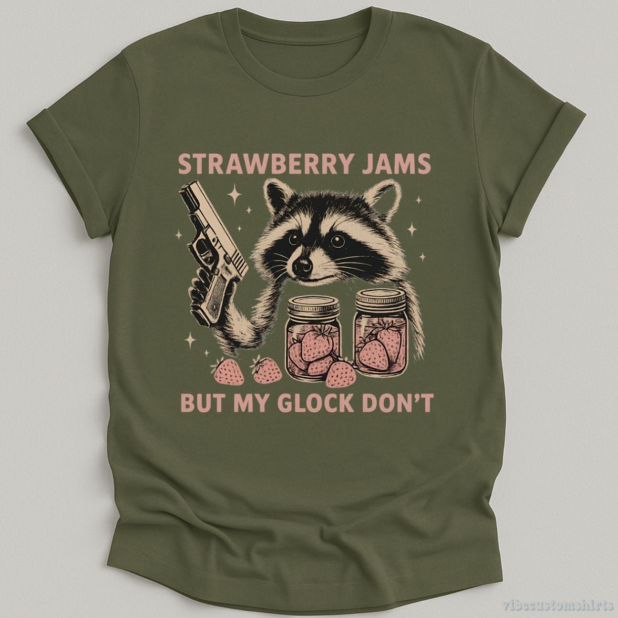 Strawberry Jams But My Glock Don't Shirt product image 4