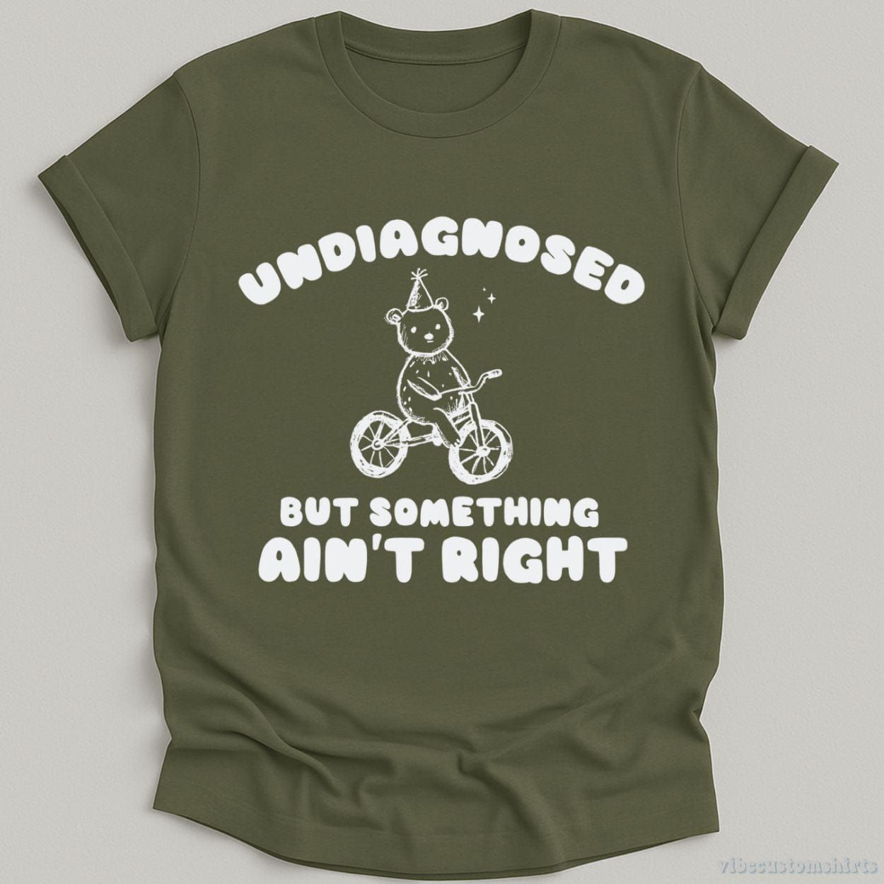 Undiagnosed But Something Ain't Right Vintage Shirt, Meme Cartoon Bear T Shirt product image 7
