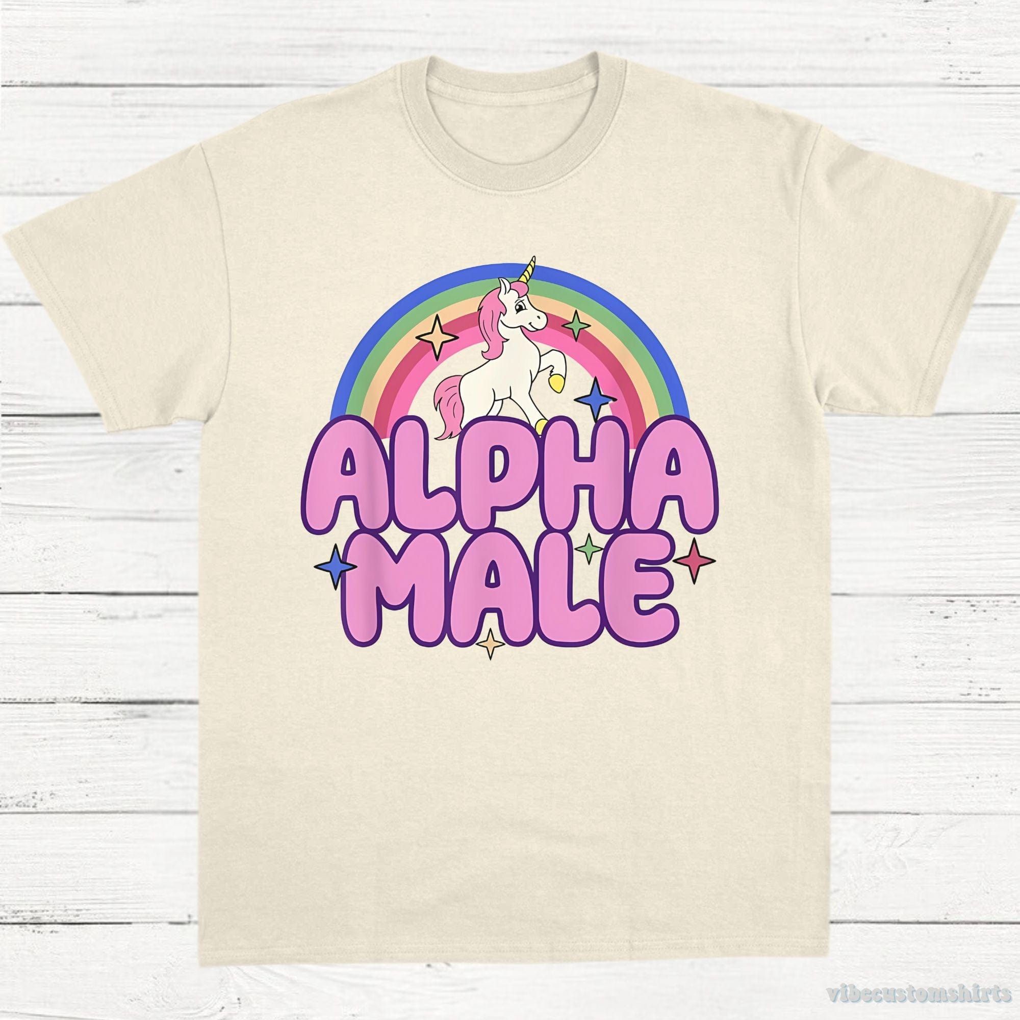 Alpha Male Funny Unicorn Shirt product image 1