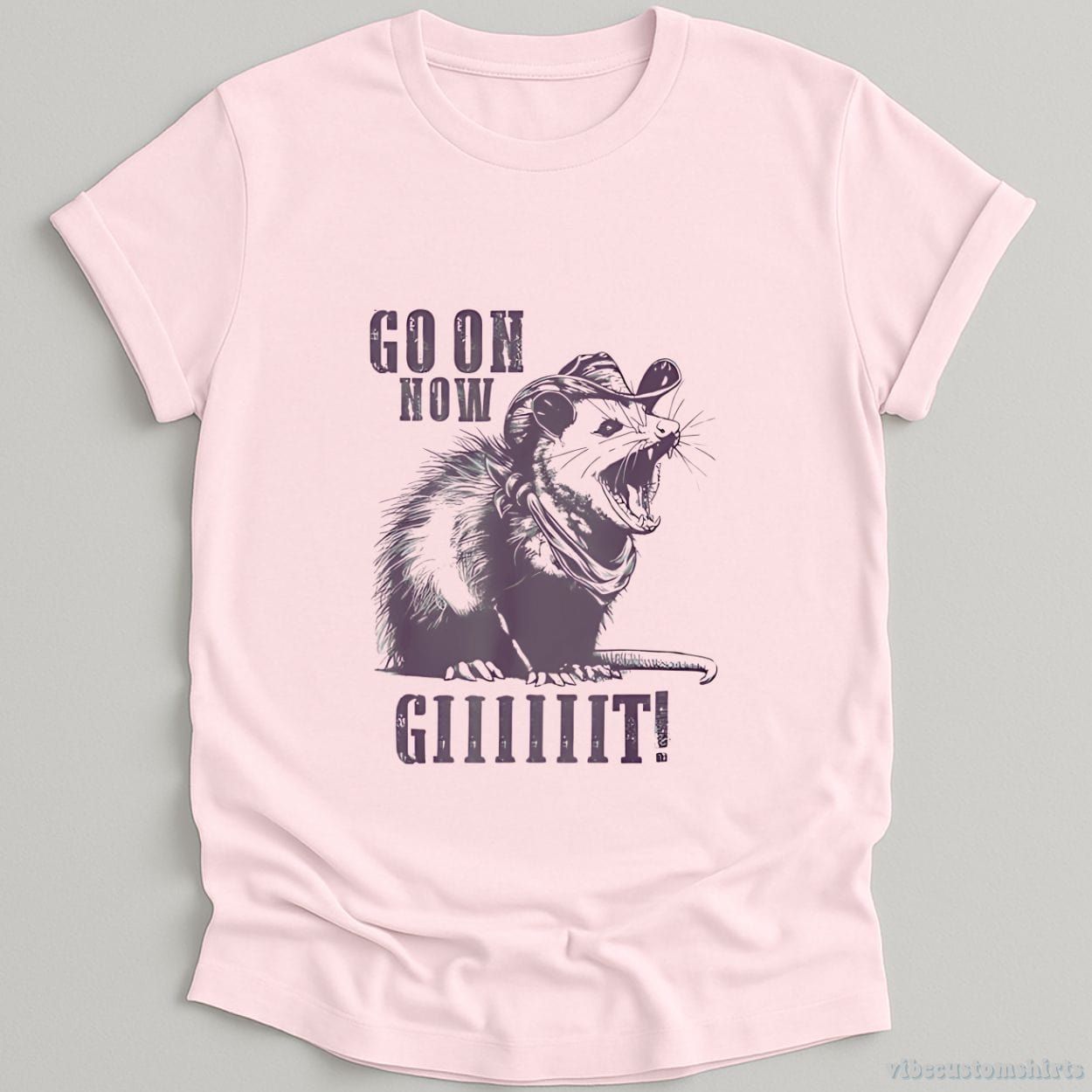 Go On Now Git Cowboy Opossum Vintage Shirt product image 5