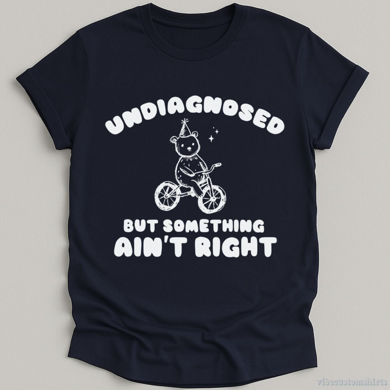 Undiagnosed But Something Ain't Right Vintage Shirt, Meme Cartoon Bear T Shirt product image 8