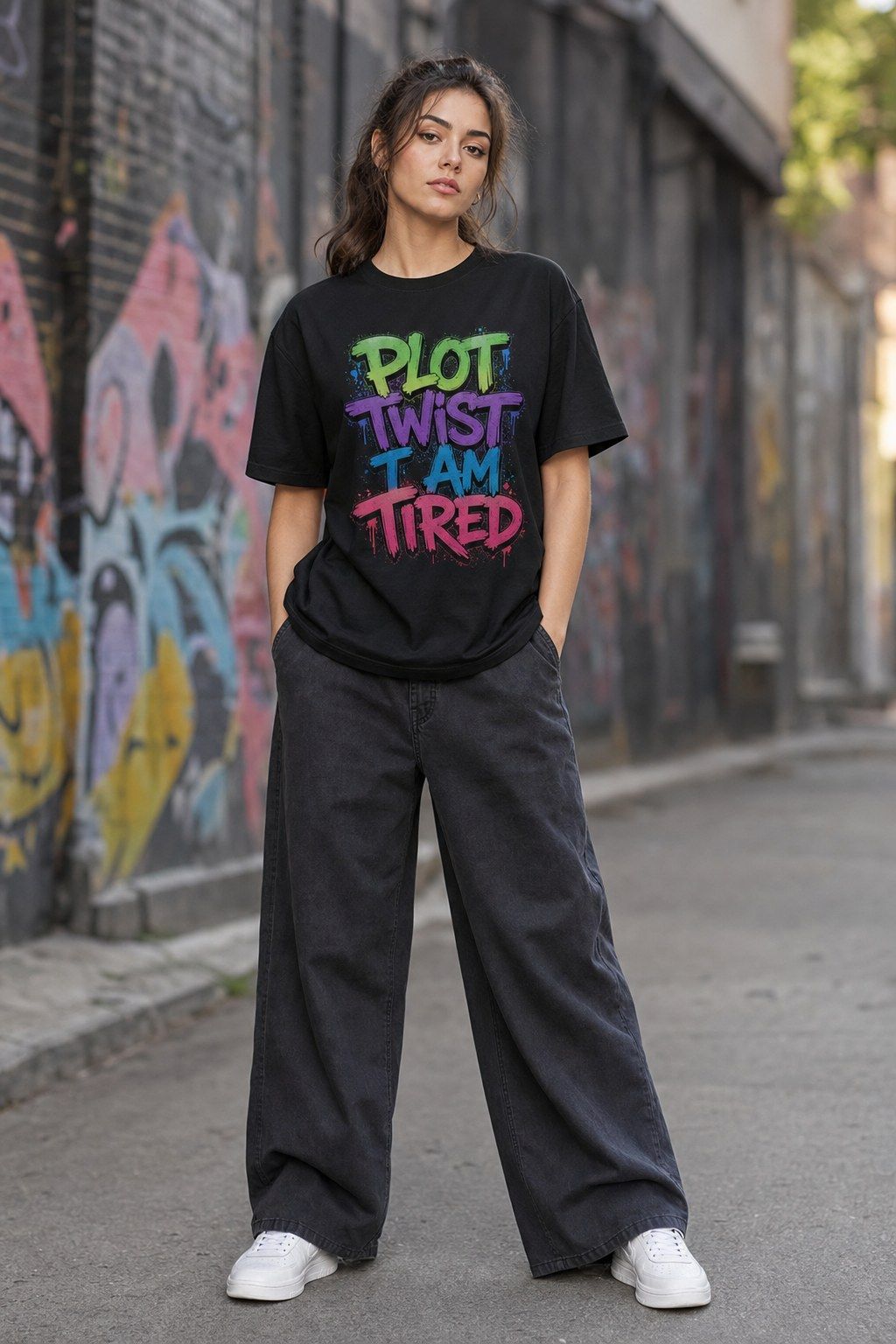Plot Twist I Am Tired Tee product image 1