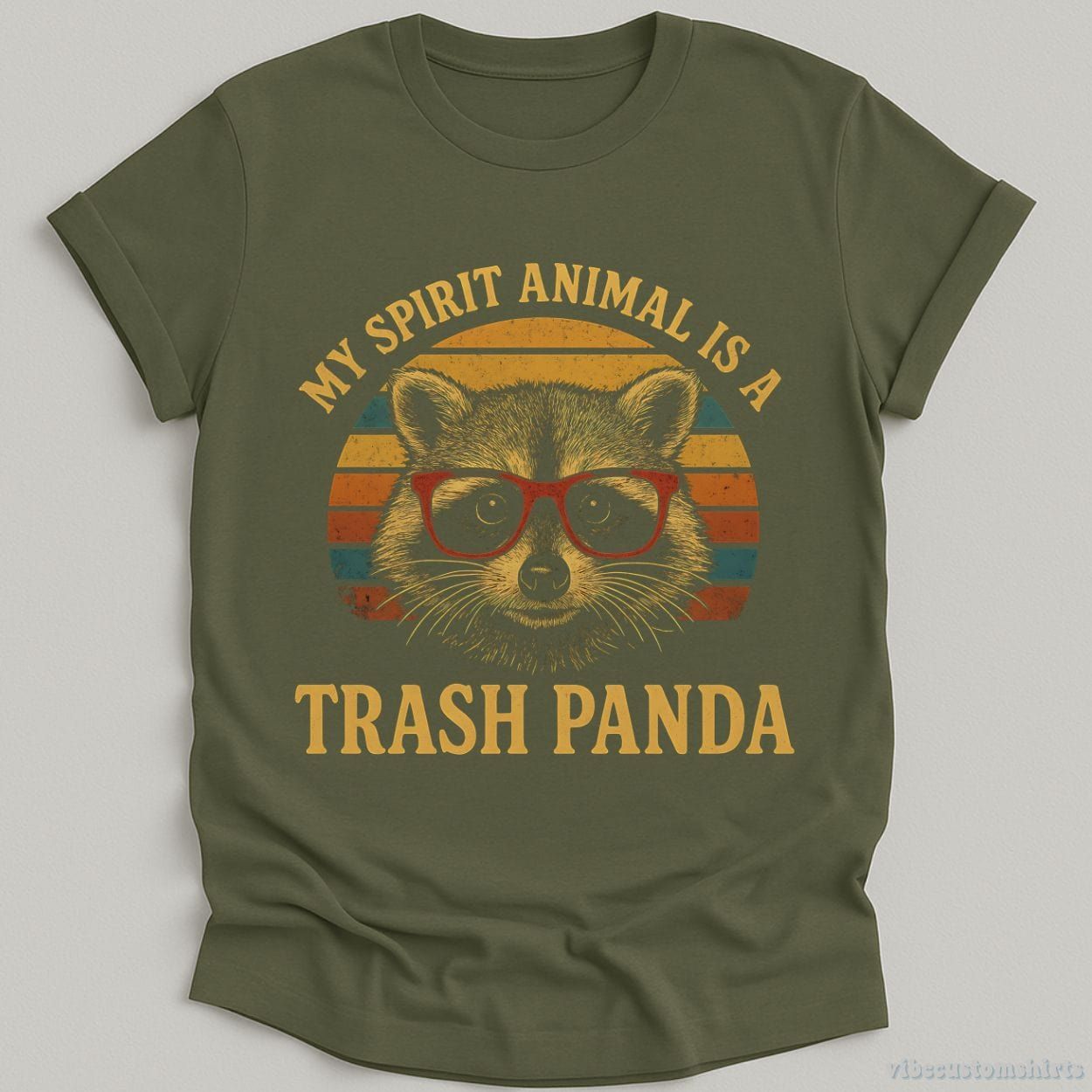 My Spirit Animal is A Trash Panda Raccoon Shirt product image 3