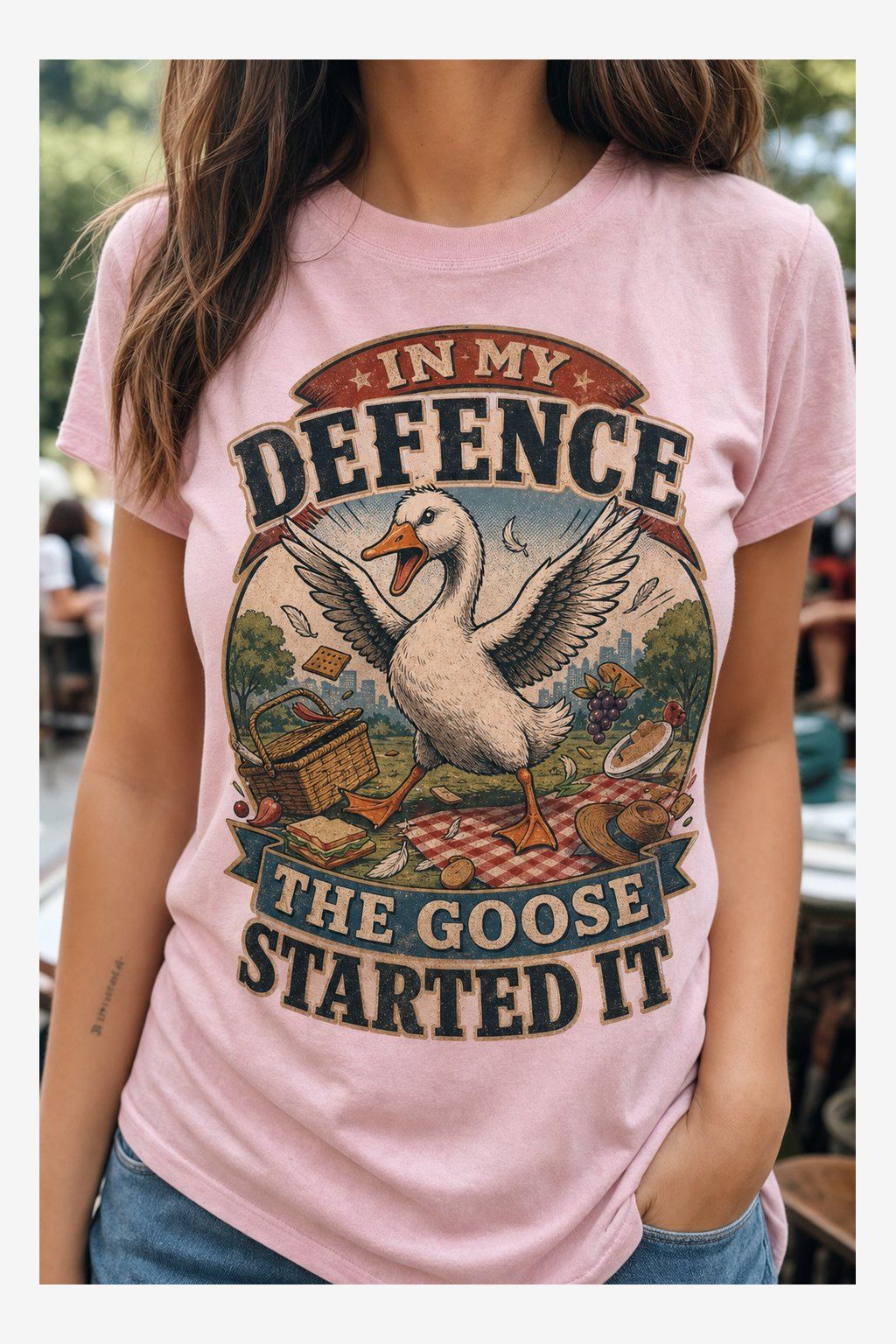 In My Defence the Goose Started It T-Shirt product image 4