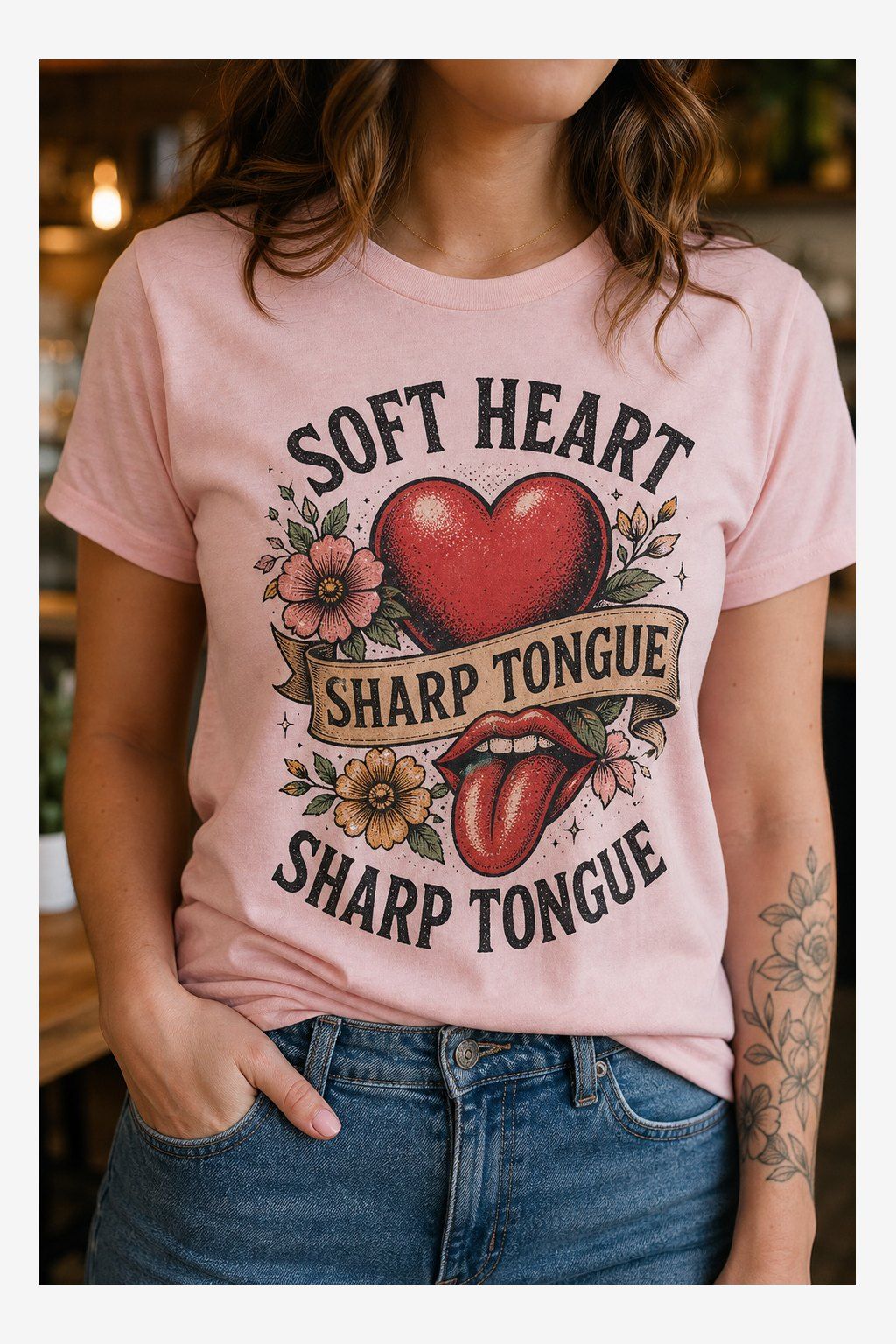 Soft Heart, Sharp Tongue T-Shirt product image 4