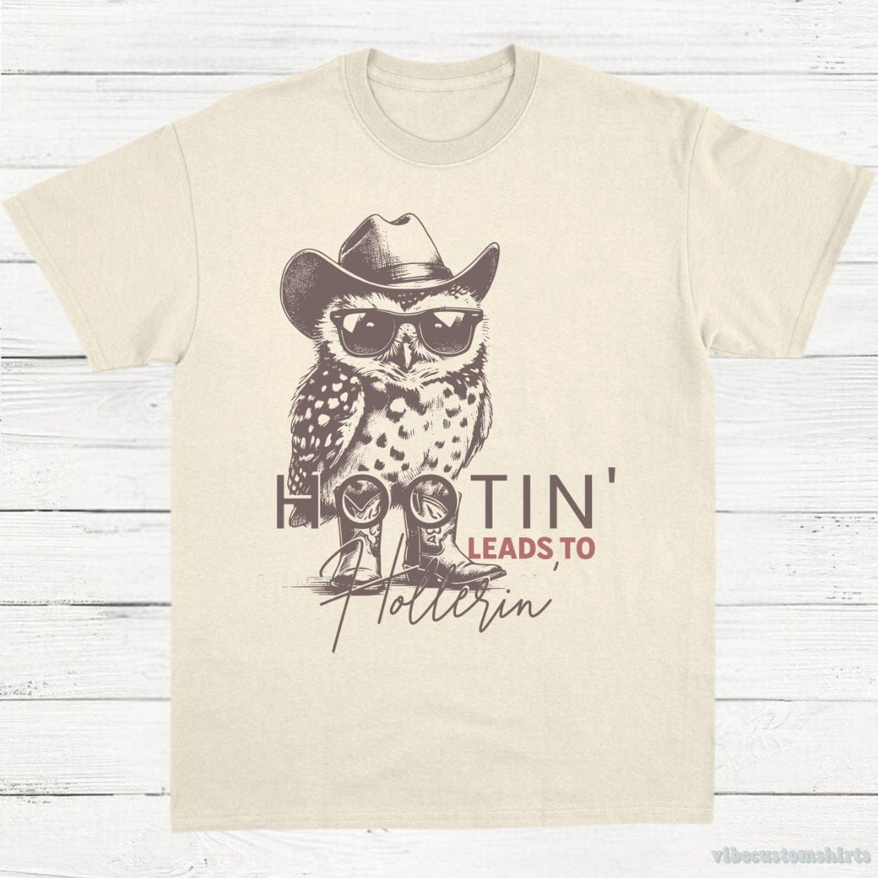 Hootin Leads To Hollerin Owl Shirt product image 2