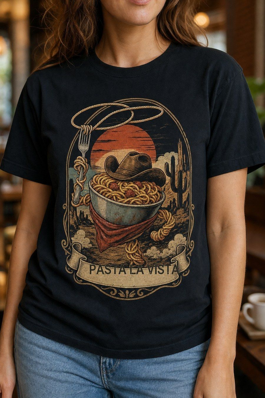Pasta La Vista Graphic T-Shirt product image 1