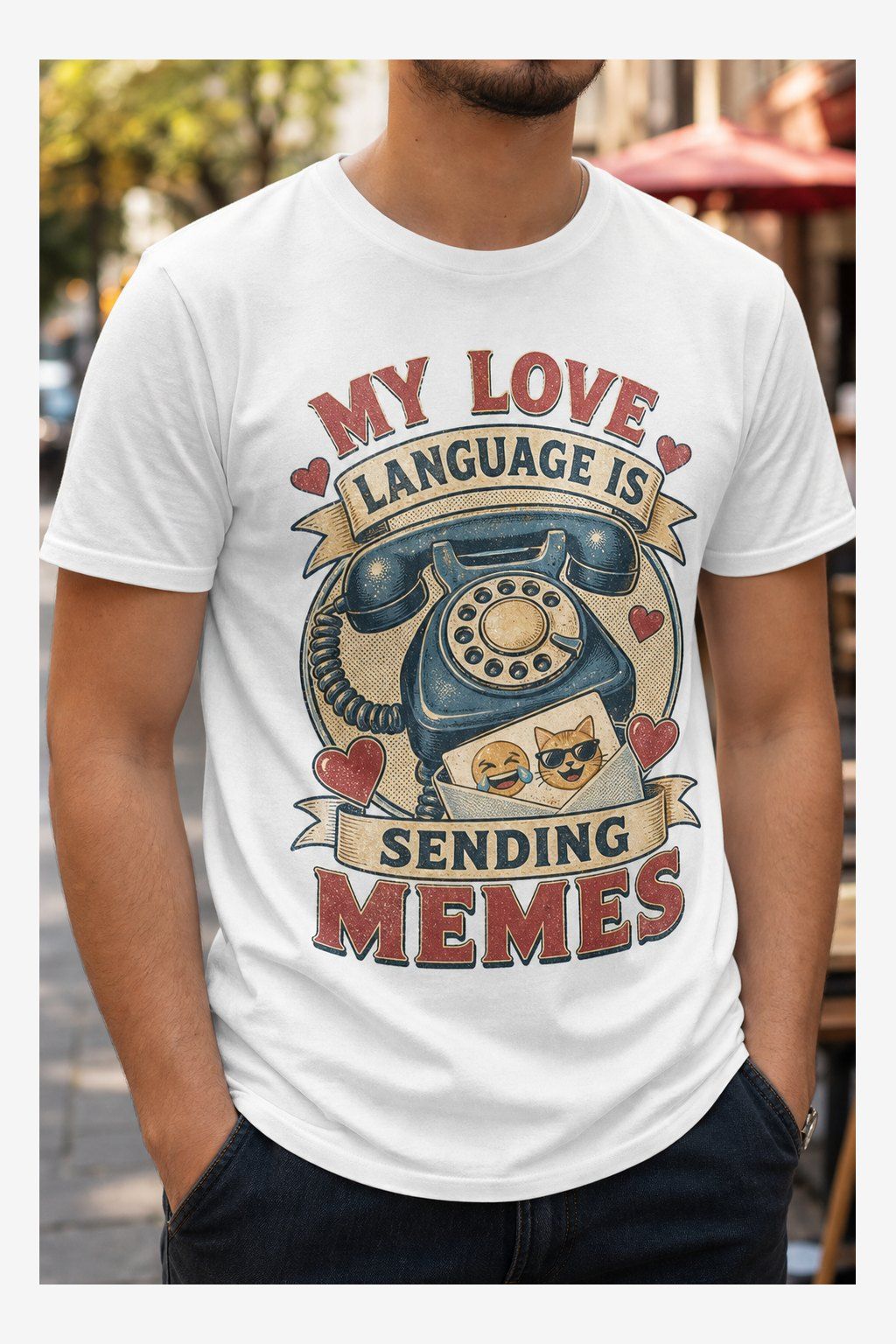 My Love Language Is Sending Memes T-Shirt product image 2